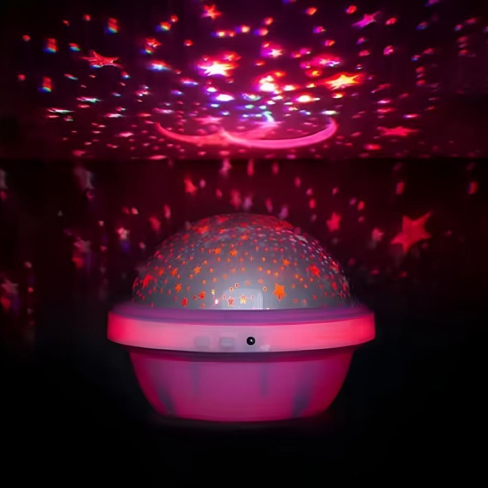 Luminaria Abajur Projetor Star Master Estrelas Lua Ceu Estrelado Globo Noite Romantica Infantil Quarto Bebe Crianca Adul - 5