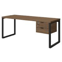 Mesa Escritorio Com Gaveteiro 190 Cm Industrial Frame Kappesberg Munique - 1