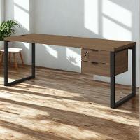 Mesa Escritorio Com Gaveteiro 190 Cm Industrial Frame Kappesberg Munique - 2