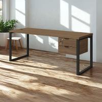 Mesa Escritorio Com Gaveteiro 190 Cm Industrial Frame Kappesberg Munique - 5