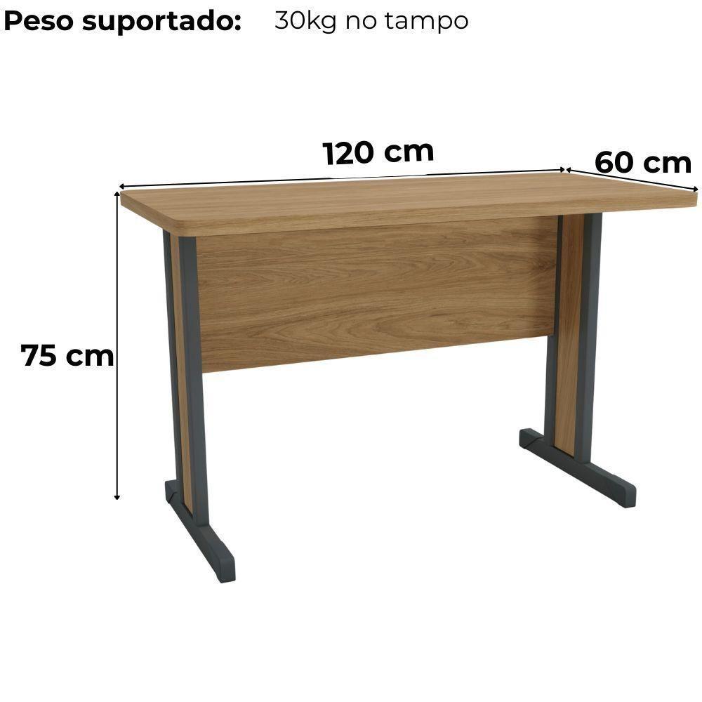 Mesa Escritorio 120 Cm Versatil 1120 Kappesberg Itapua - 4