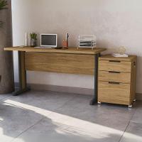 Mesa Escritorio 150 Cm E Gaveteiro 3 Gavetas Versatil Kappesberg Itapua - 2