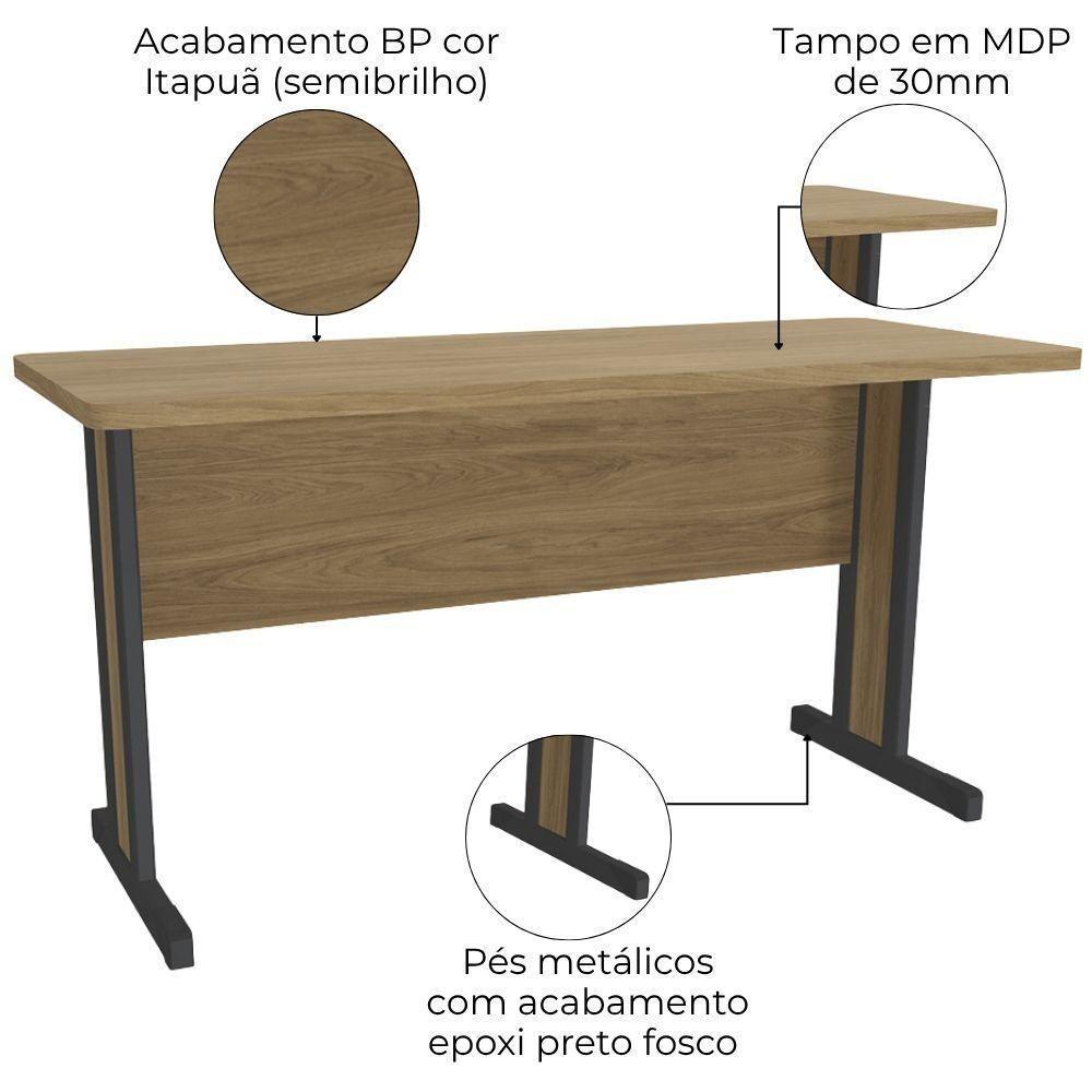 Mesa Escritorio 150 Cm Versatil 1150 Kappesberg Itapua - 4