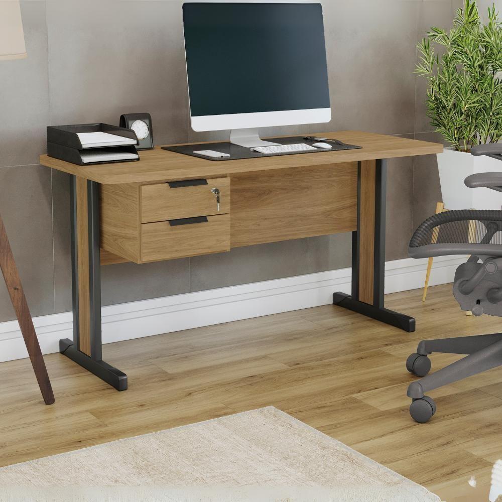 Mesa Escritorio 150 Cm Com Gaveteiro De Mesa Versatil Kappesberg Itapua - 7