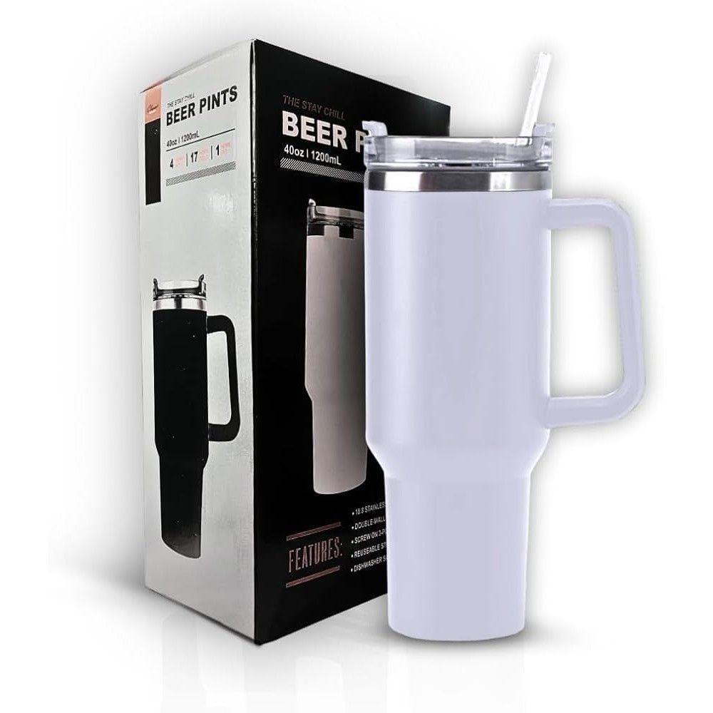 Copo Com Canudo Copo Térmico Inox 1200ml Parede Dupla Com Canudo Excelente Caneca Térmica Feminina - 1