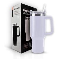 Copo Com Canudo Copo Térmico Inox 1200ml Parede Dupla Com Canudo Excelente Caneca Térmica Feminina - 1