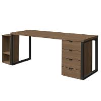 Conjunto Escritorio Industrial 3 Peças 190 Cm Frame Kappesberg Munique - 1