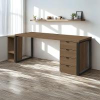 Conjunto Escritorio Industrial 3 Peças 190 Cm Frame Kappesberg Munique - 5