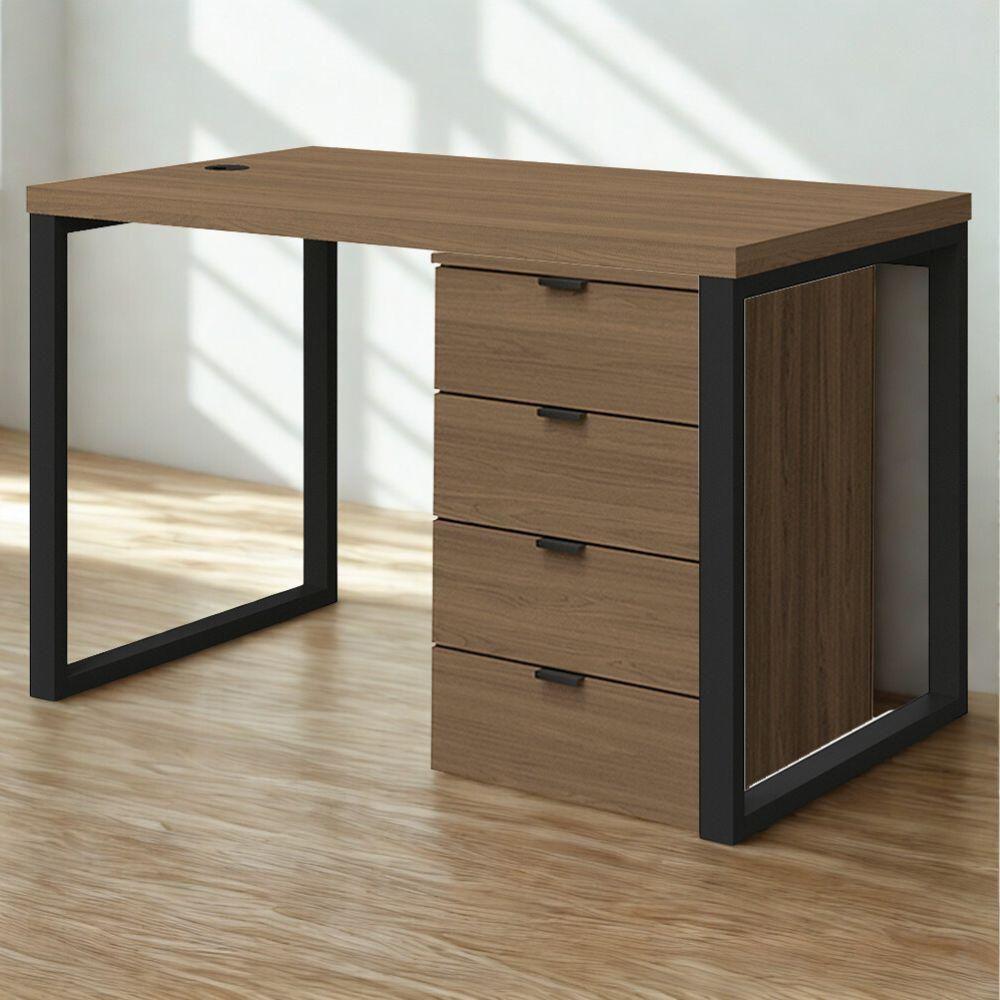 Mesa Escritorio 120 Cm E Gaveteiro 4 Gavetas Frame Kappesberg Munique - 2