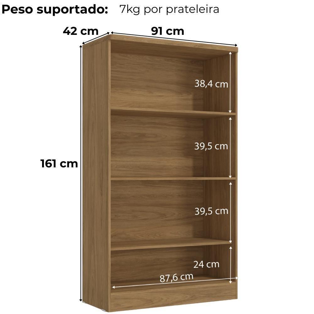 Armario Para Escritorio 2 Portas 161x91 Cm Versatil 1012a Kappesberg Itapua - 4