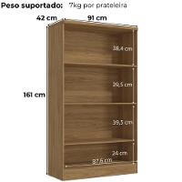 Armario Para Escritorio 2 Portas 161x91 Cm Versatil 1012a Kappesberg Itapua