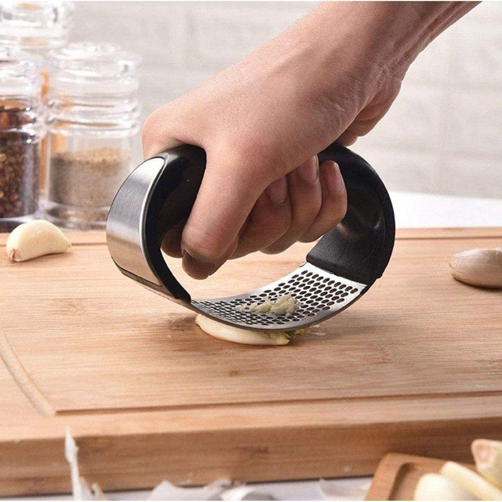 Espremedor De Alho Fácil Em Inox Triturador Amassador Uny - 4