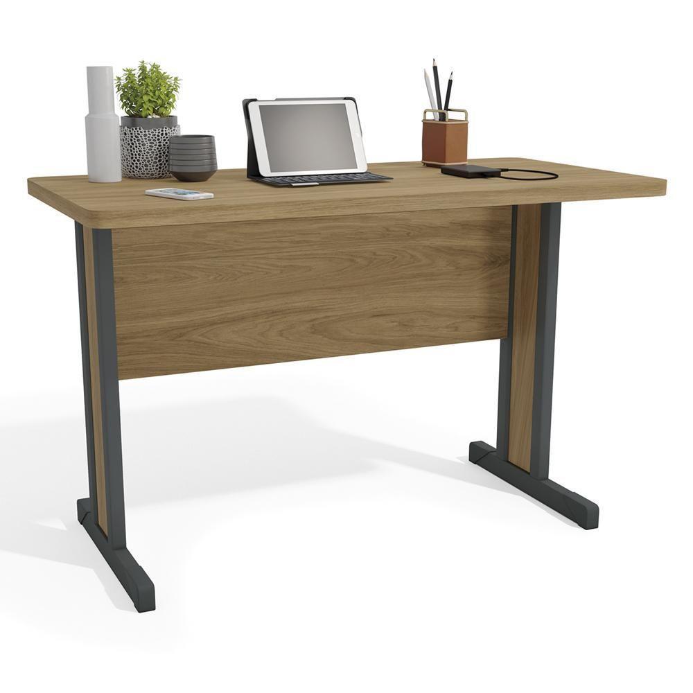 Mesa Escritorio 120 Cm Com Gaveteiro De Mesa Versatil Kappesberg Itapua - 5