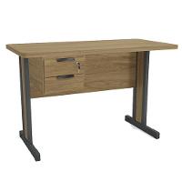 Mesa Escritorio 120 Cm Com Gaveteiro De Mesa Versatil Kappesberg Itapua - 1