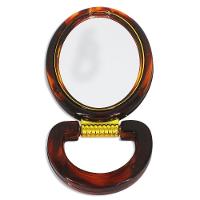 Espelho De Mesa-banheiro Redondo Que Fica Em Pe Ou Prende Na Parede Tamanho Oval - 1