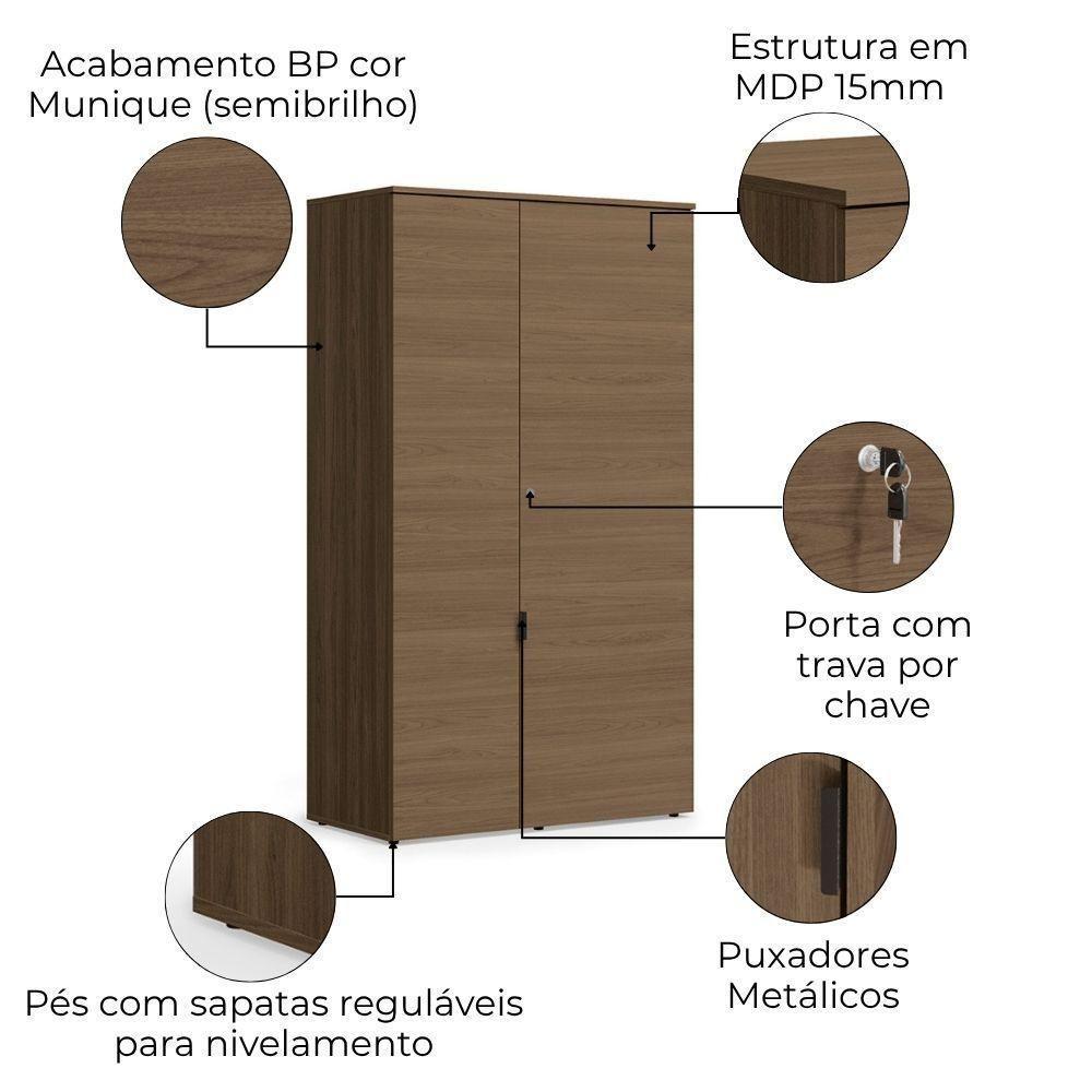 Armario Para Escritorio 2 Portas 160 Cm Frame F210 Kappesberg Munique - 3