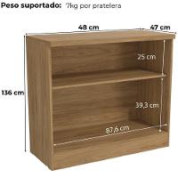Balcao Para Escritorio 2 Portas 91 Cm Versatil 1011a Kappesberg Itapua