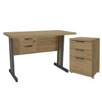 Conjunto Escritorio 3 Pecas Mdp 500301 Versatil Kappesberg Itapua - 1