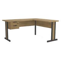 Mesa De Canto Com Gaveteiro 170x150 Cm Versatil 1170a Kappesberg Itapua - 1