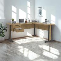 Mesa De Canto Com Gaveteiro 170x150 Cm Versatil 1170a Kappesberg Itapua - 3