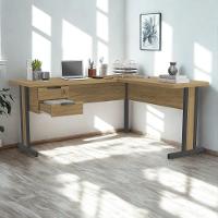 Mesa De Canto Com Gaveteiro 170x150 Cm Versatil 1170a Kappesberg Itapua