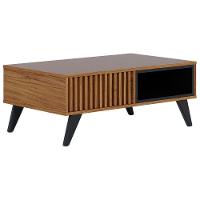 Mesa De Centro Para Sala 91 Cm Jeri Preto Colibri Noce Milano Preto - 1