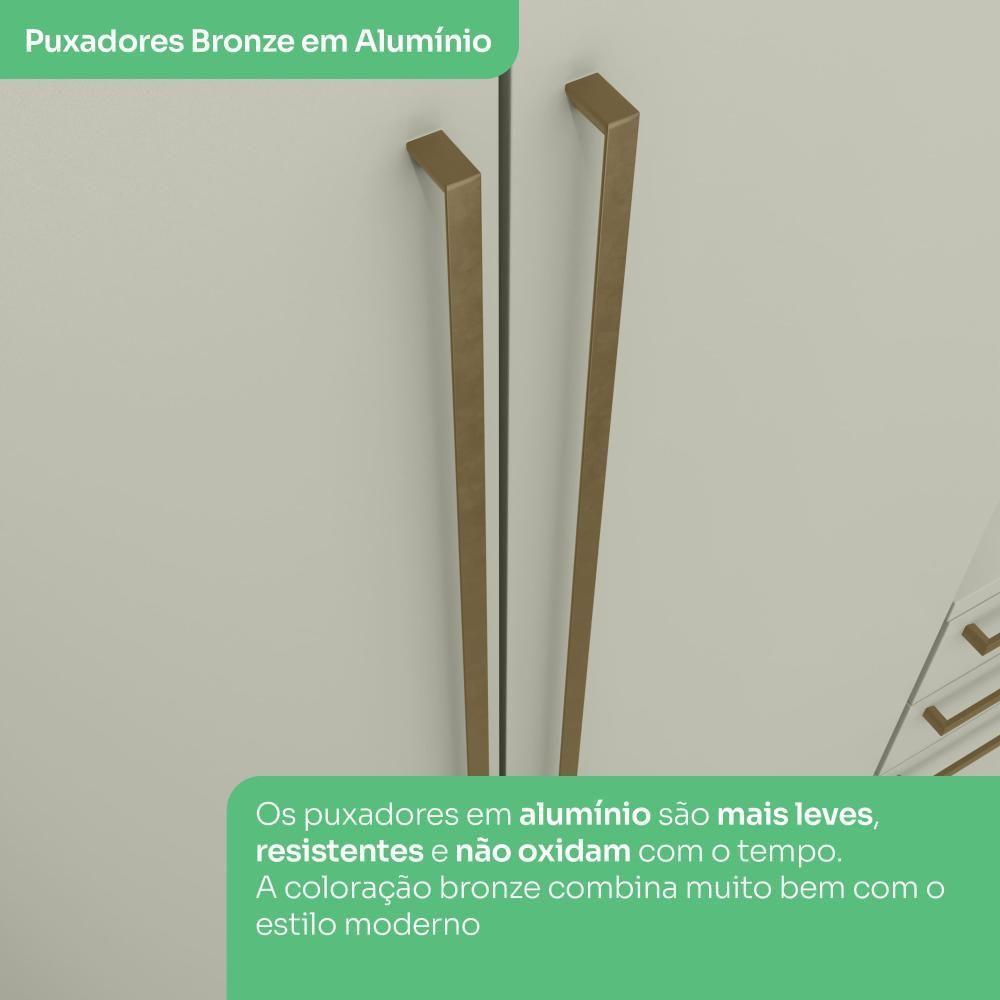 Quarto Casal Modulado 10 Portas Cm Seletto Henn Areia - 8