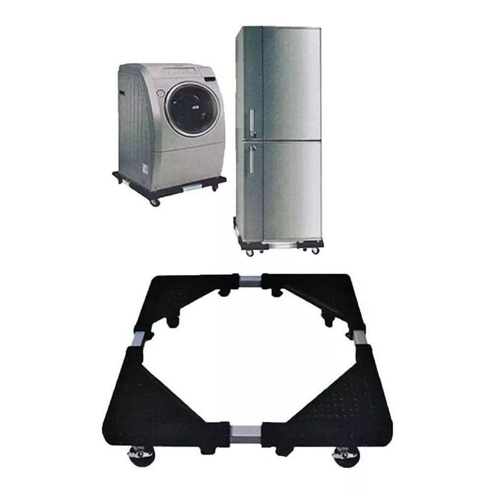 Suporte De Geladeira-maquina De Lavar E Fogão Inox Rodinhas - 2