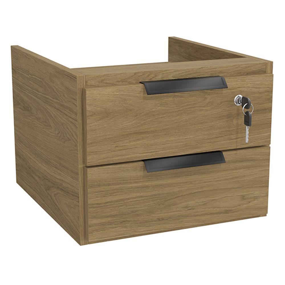 Gaveteiro De Mesa 2 Gavetas 37 Cm Versatil 2001a Kappesberg Itapua - 1