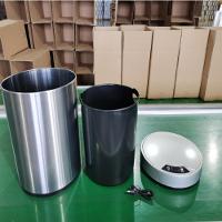 Lixeira Automatica Com Sensor 12 Litros Inox Polido Grande Cabo Usb Com Cesto Removivel Luxo Recarregavel - 5