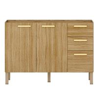 Balcao Para Pia 3 Portas 2 Gavetas 120 Cm Urbane Ktp Freijo - 1