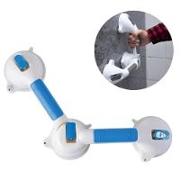 Barra Apoio Tripla Suporte Banheiro Deficiente 2 Em 1 Ventosas Resistente Alca Banho Idoso Ventosa Articulada Portatil V - 3