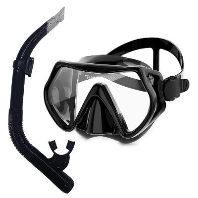 Máscara Mergulho Óculos Proteção Natação Praia Piscina Adulto Juvenil Ajustável Snorkel Respirador Modelo 2