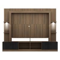 Estante Tv 65" Com Leds Berlim Multimóveis V3392 Madeirada/Preta Madeirado/Preto - 3