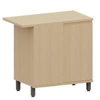 Balcão Canto Reto Para Cozinha 1 Porta Mdp/mdf Aurora Carvalho - 1