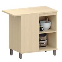 Balcão Canto Reto Para Cozinha 1 Porta Mdp/mdf Aurora Cinza Cristal - 3