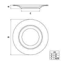 Prato Sobremesa Tramontina Joana Em Porcelana 21 Cm Tramontina - 6