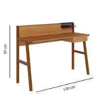 Escrivaninha 1 Gaveta Job Nature 127cm - 2