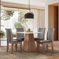 Conjunto Serena Mesa 0,90 Com 04 Cadeiras Amendoa 03a - 2