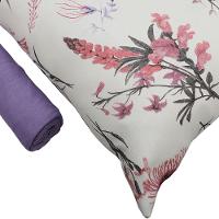 Jogo De Cama Solteiro Portallar Malha 100% Algodão Londres 2 Peças Violeta - 3