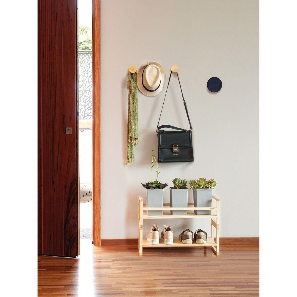 Cabide Gancho Tramontina Em Madeira Maciça Com Acabamento Em Pintura Preta 120 Mm Tramontina - 4