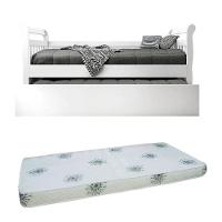 Bicama Babá Júlia Branco Brilho Com 2 Colchões ? Carolina - 1