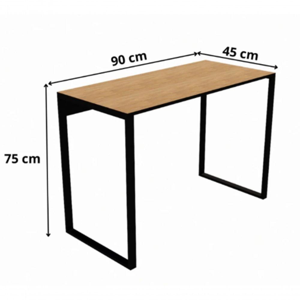 Mesa Escrivaninha 90cm Madeirado - 2