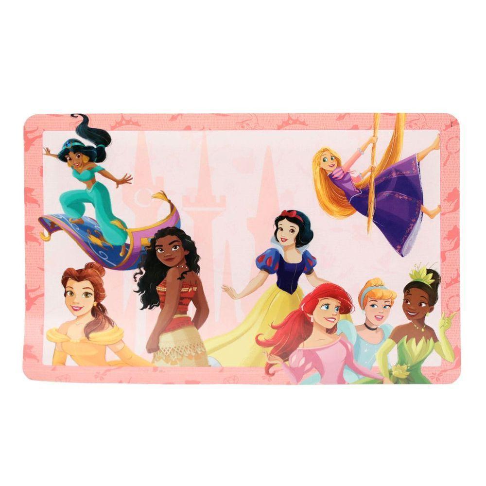 Jogo Refeição Infantil Princesas Disney 4 Peças Prato Divisória, Prato Fundo E Copo Melamina - Tuut - 6