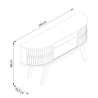 Composição New Silverstone Bancada E Painel Para Tv 65 Polegadas - Madetec Naturale Off White - 4