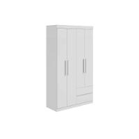 Guarda Roupa Solteiro 4 Portas E 2 Gavetas Zeus Amêndoa-off White - Lopas - 7