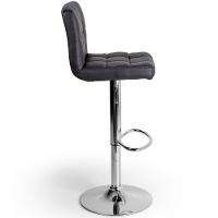 Banquetas Gomos Confort Giratória Estofada Cozinha Kit 03 Un Preto - 3