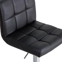 Banquetas Gomos Confort Giratória Estofada Cozinha Kit 03 Un Preto - 5