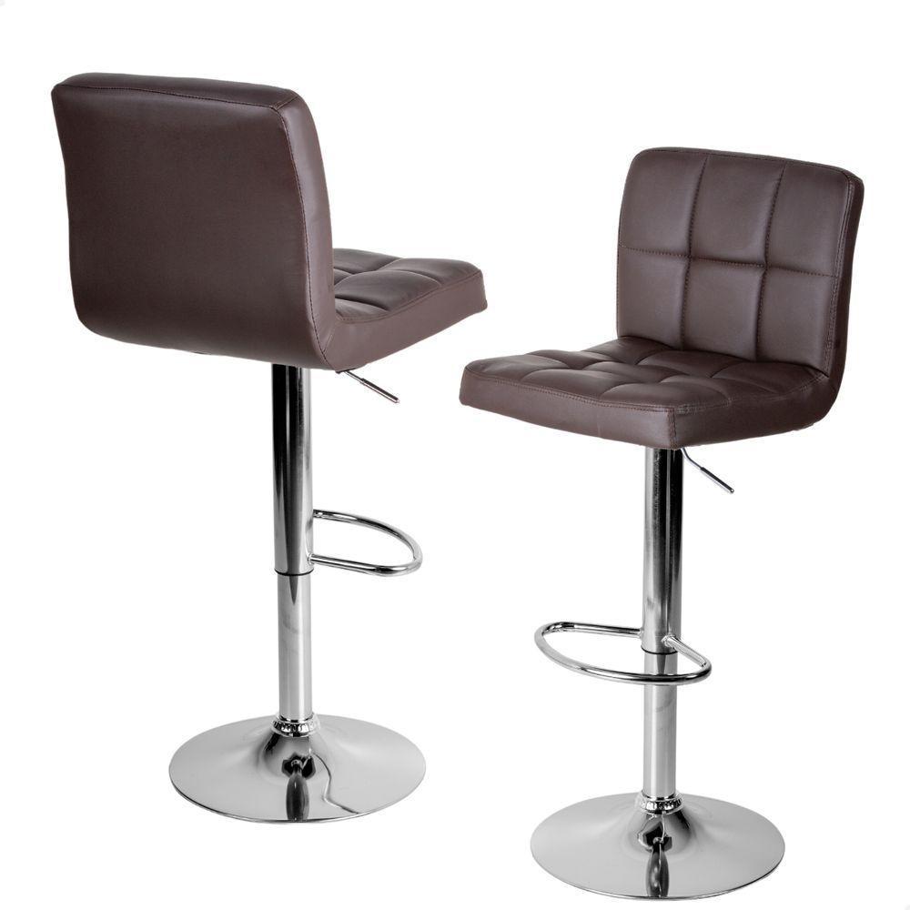 Banqueta Gomo Confort Giratória Estofada Cozinha 1 Unidade Marrom Café - 8