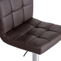 Banqueta Gomo Confort Giratória Estofada Cozinha 1 Unidade Marrom Café - 7